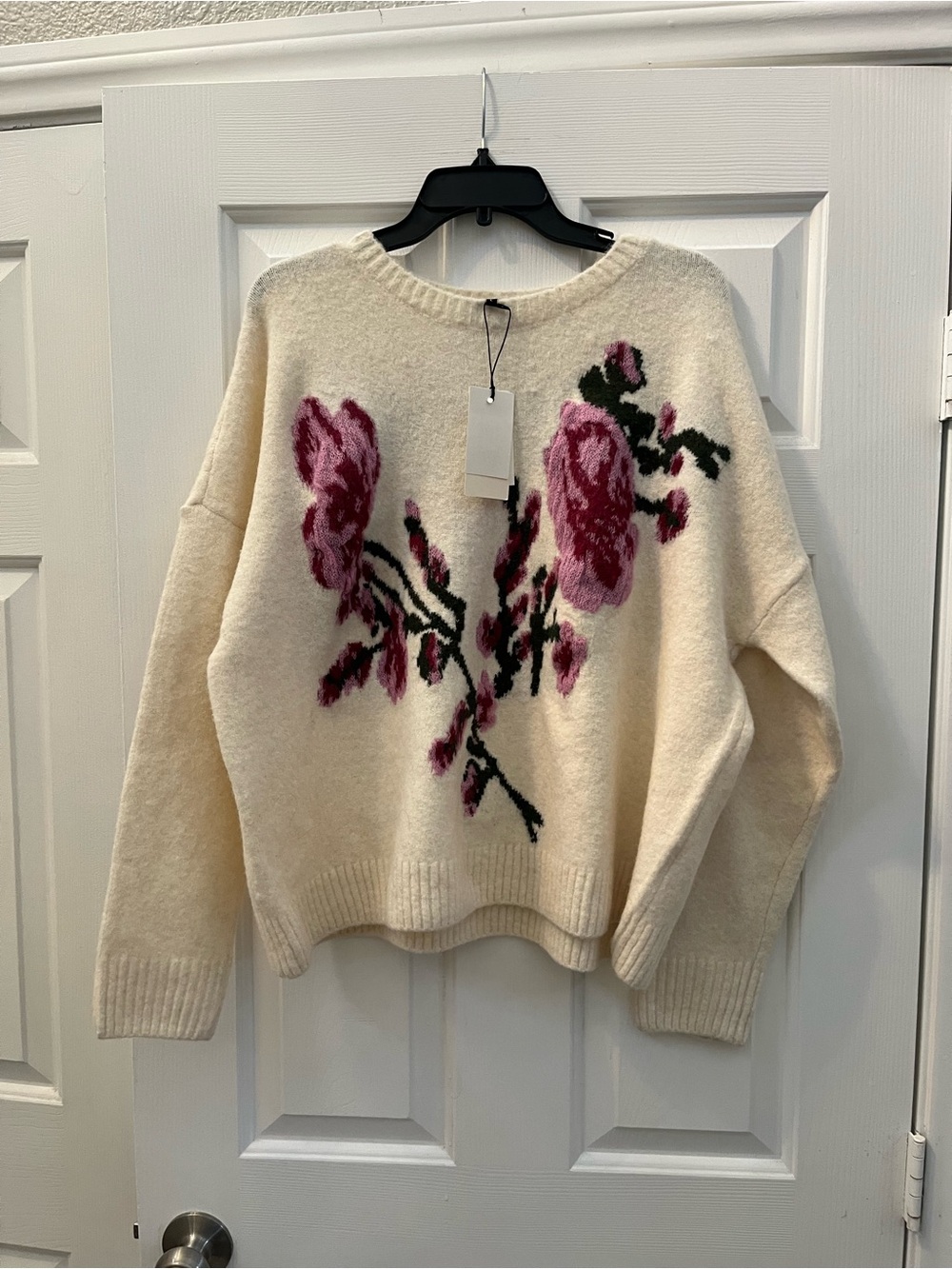 Ted baker NWT floral print cream sweater